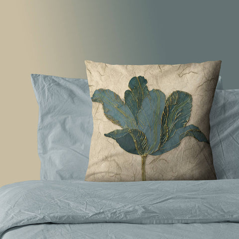 Elegant Leaf Cushion Cover