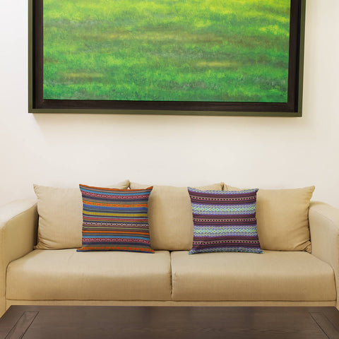 Retro Stripes Cushion Covers