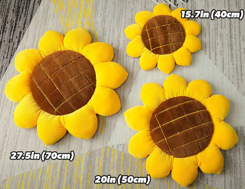 art hoe aesthetic room decor sunflower plush throw pillow roomtery